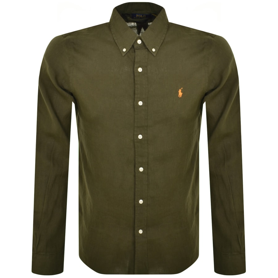 Khaki ralph lauren shirt deals